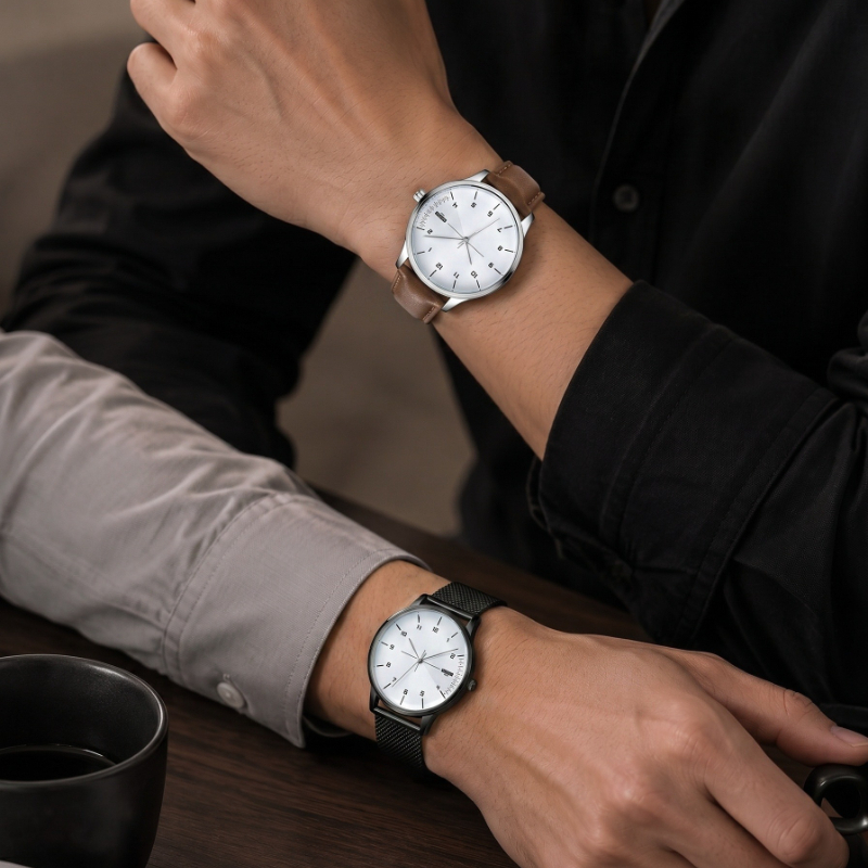 Smartwatch Watches Best Gift For Men - 2 個 YAZOLE メンズ ビジネスウォッチ ファッション合金ケース