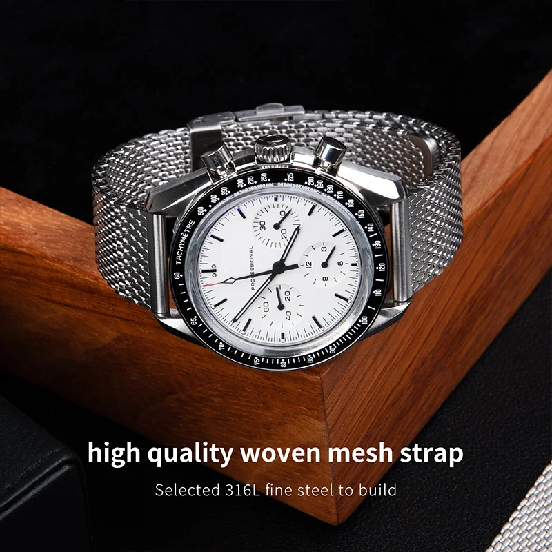 Tissot Watches Smartwatch - ユニバーサル 316L ステンレススチール ミラネーゼ織り ウォッチストラップ 20mm