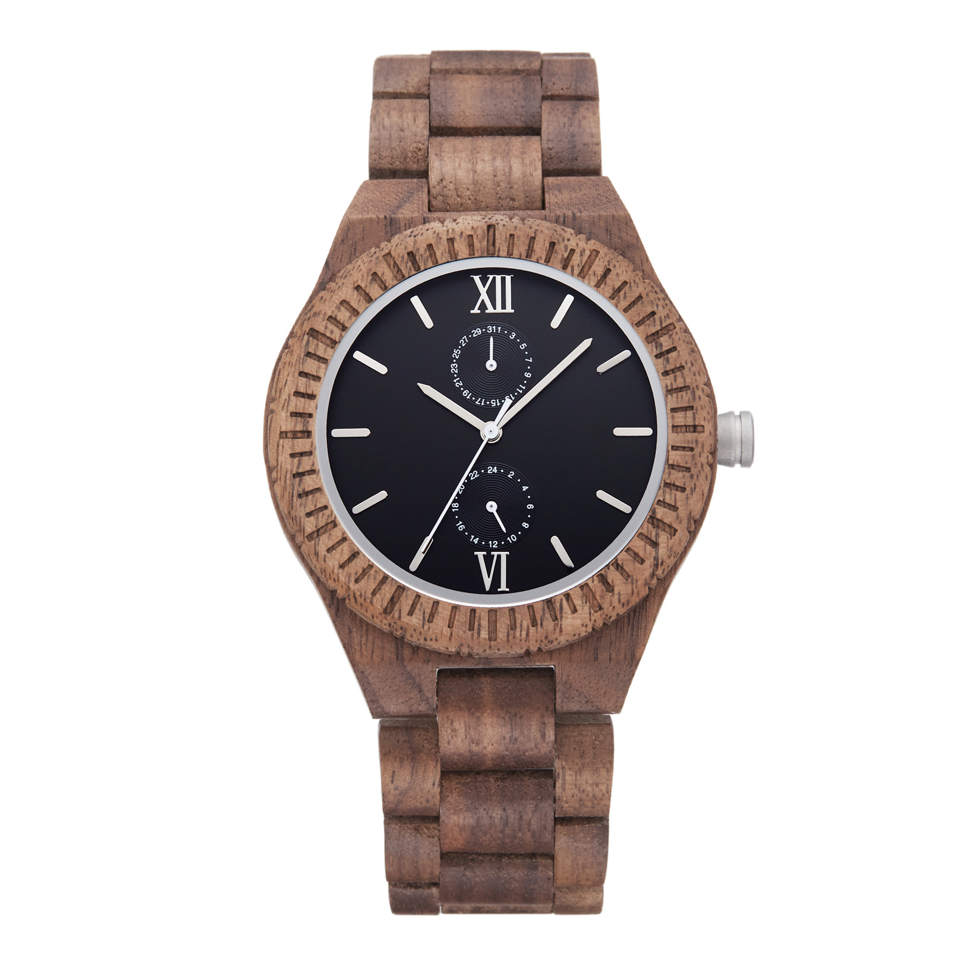 メンズ多機能木製腕時計：輸入クォーツムーブメント搭載のサンダ - Smartwatch Imported Watches For Men のレビューと価格