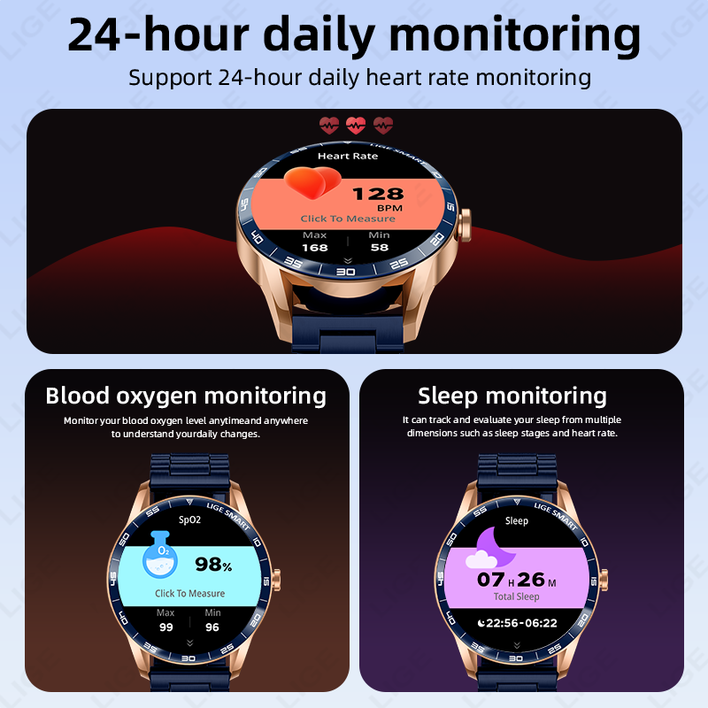 LIGE 2026 スマートウォッチ メンズ ブルートゥース - Smartwatch Watches Birthday Gift For Men のレビューと価格
