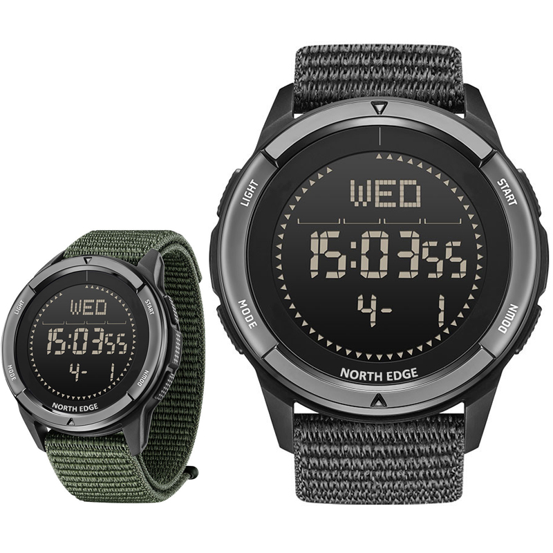 メンズデジタル腕時計スポーツ超軽量アウトドアコンパス歩数計防 - Watch Display Pillow のレビューと価格