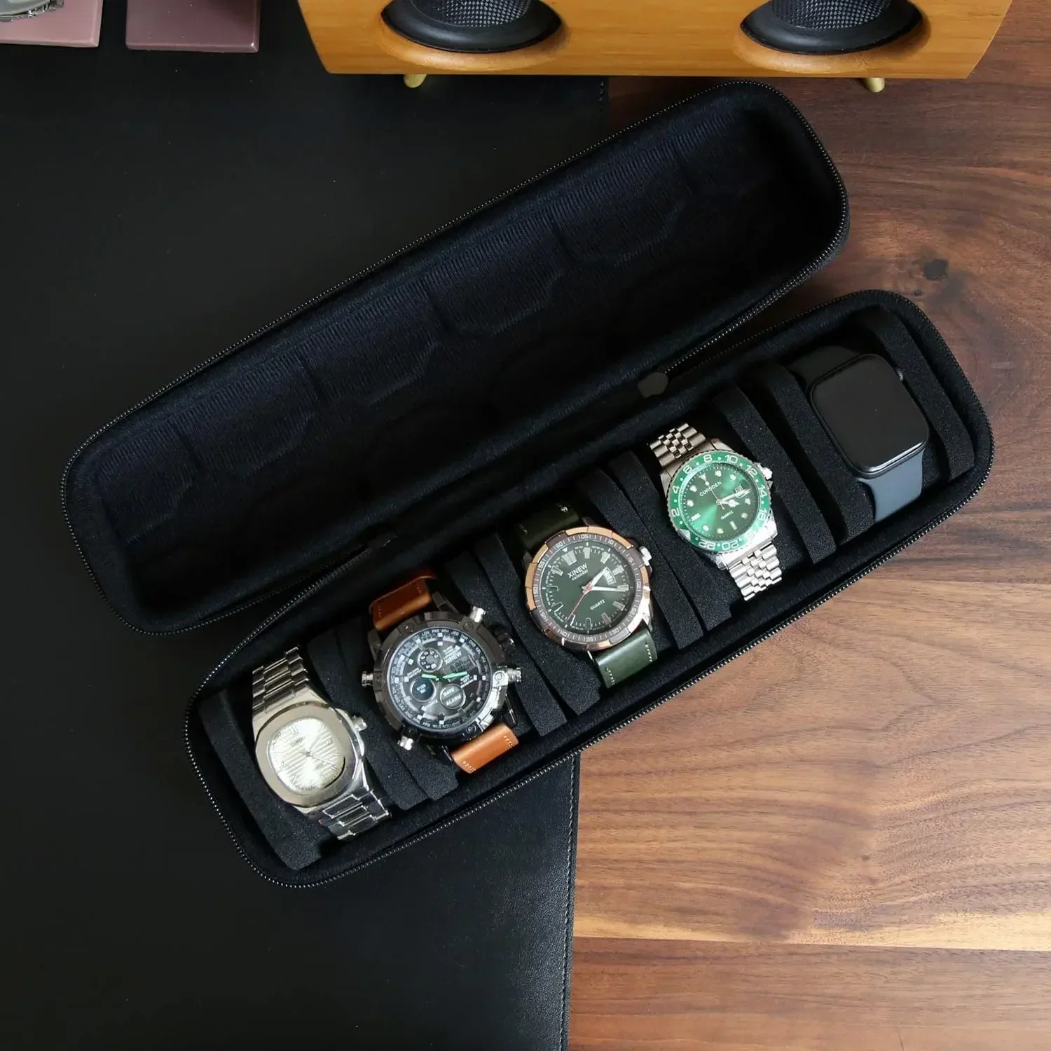 男性または女性用の時計ボックスオーガナイザー、時計トラベルケ - Tag Watches Smartwatch のレビューと価格