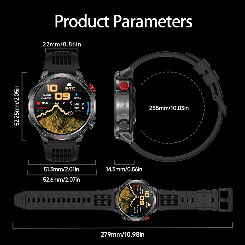HT45 GPSスマートウォッチ - 1100mAh大容量バ - Watch Display Pillow のレビューと価格
