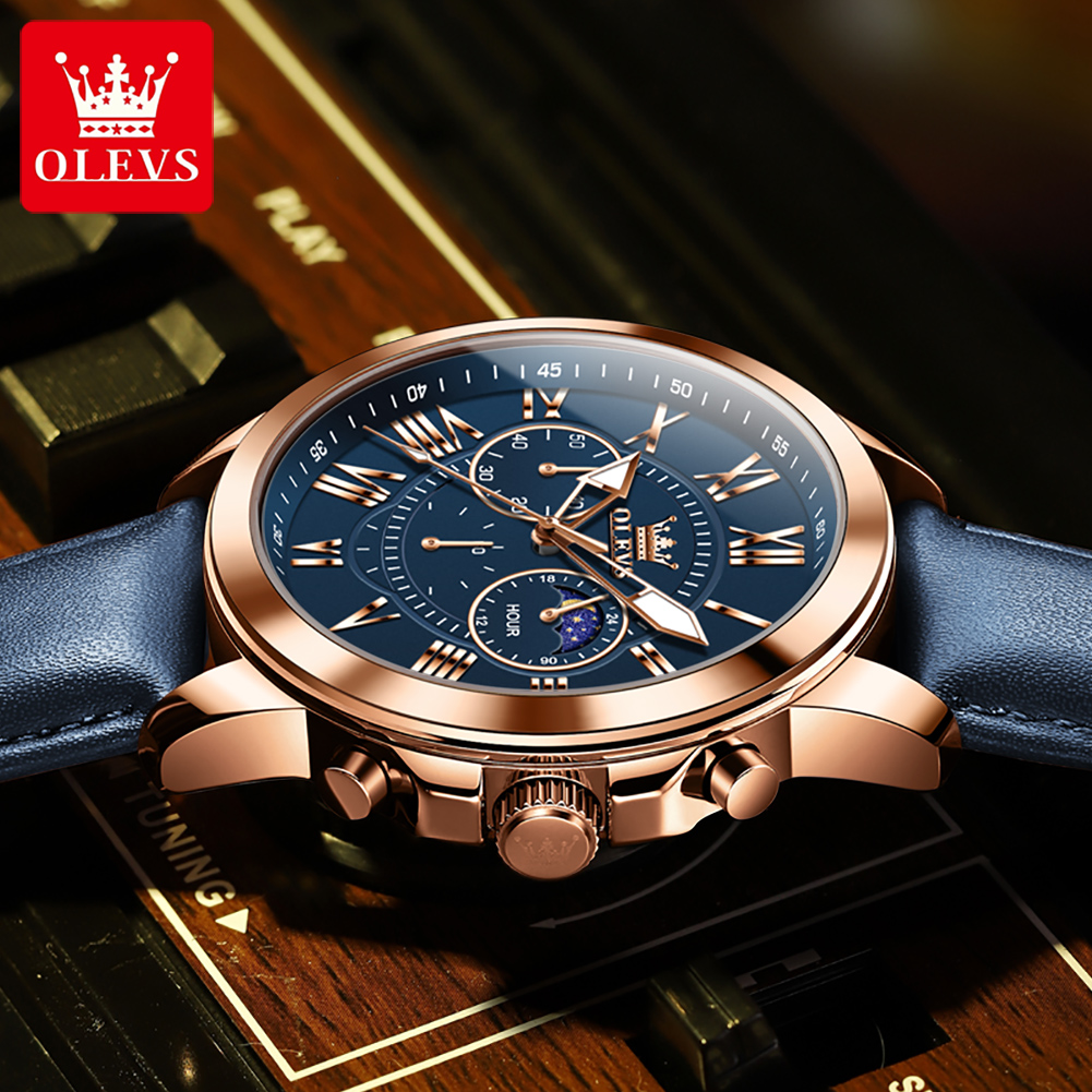 OLEVS 3632 メンズブランド腕時計 多機能ダイヤル  - Smartwatch Watches Brands For Men のレビューと価格