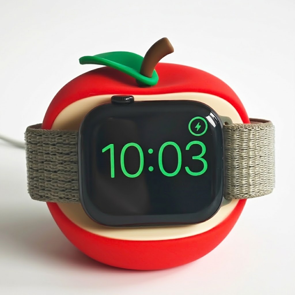 シリコン製アップルウォッチ充電スタンド Apple Watc - Watch Charging Dock のレビューと価格