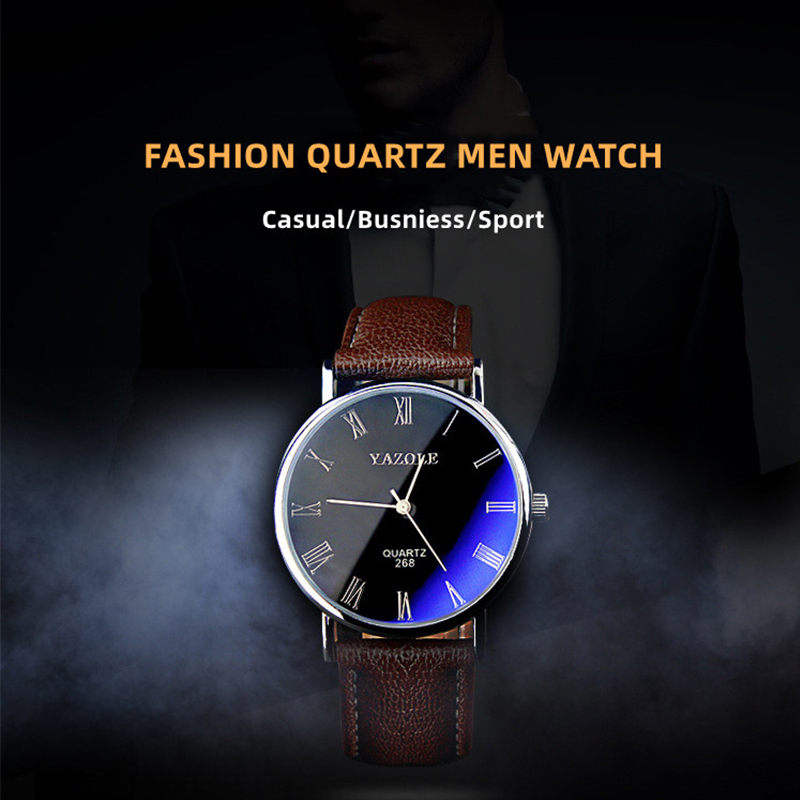 YAZOLE ミニマリストクォーツ時計男性用超薄型ローマ数字 - Smartwatch Watches Brands For Men のレビューと価格