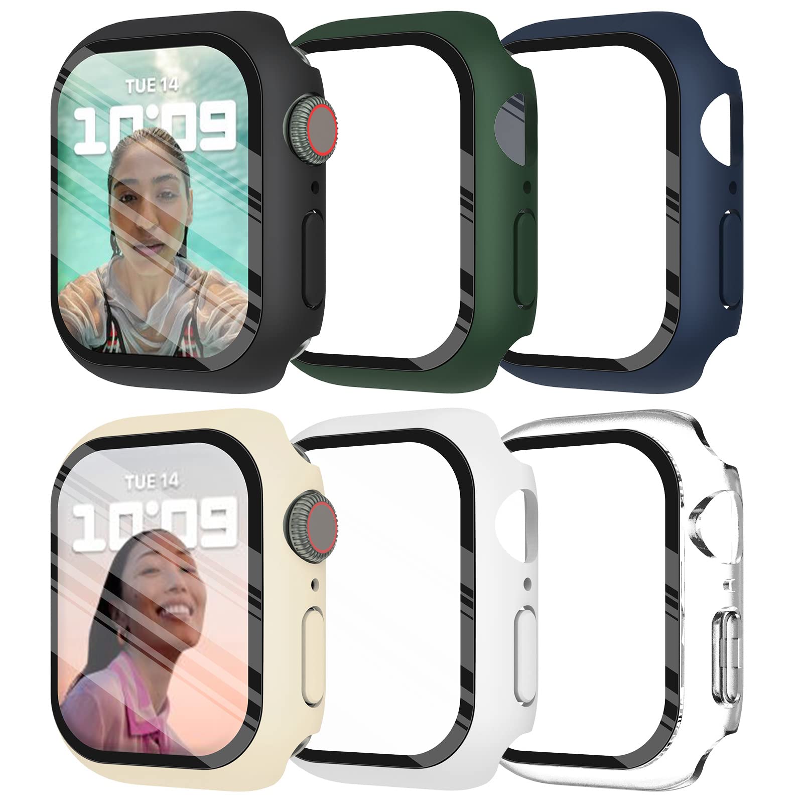 強化ガラス + カバー Apple Watch 9 8 41 - Iwatch Smartwatch Series 7 のレビューと価格