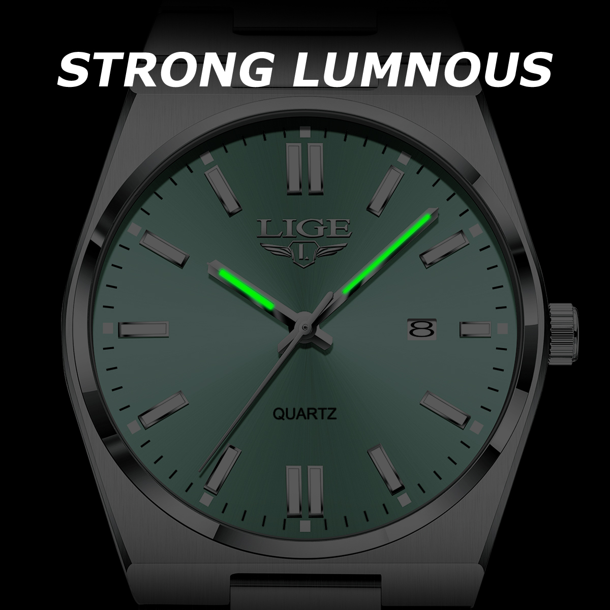 LIGE 高級ブランドメンズ腕時計学生ファッションカジュアル - Smartwatch Watches Brands For Men のレビューと価格