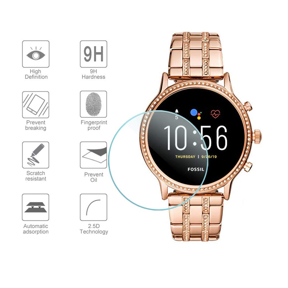 6用スクリーンプロテクター,マスク用強化ガラス,スマートウォ - Fossil Watches Smartwatch Gen 5 のレビューと価格