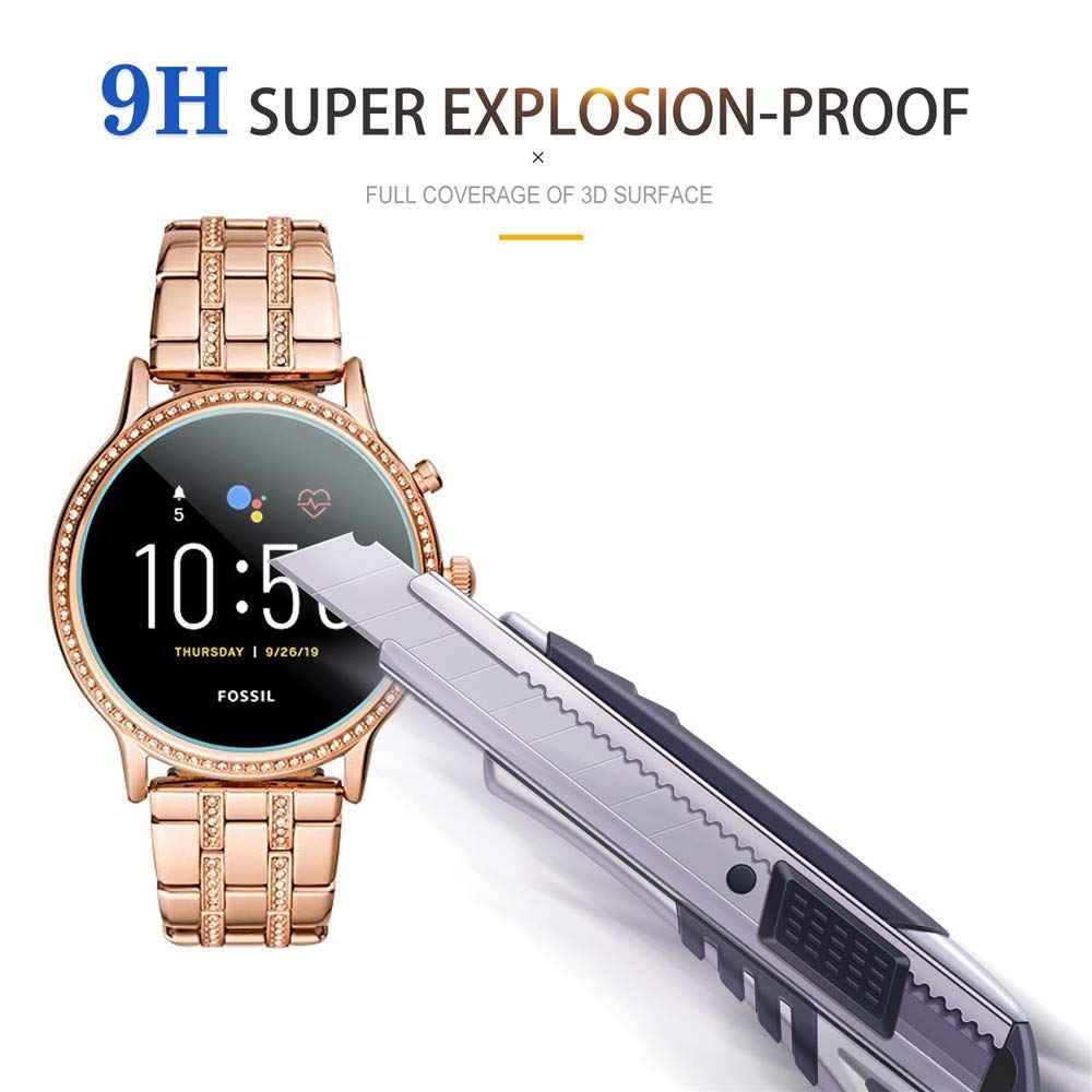 6用スクリーンプロテクター,マスク用強化ガラス,スマートウォ - Fossil Watches Smartwatch Gen 5 のレビューと価格