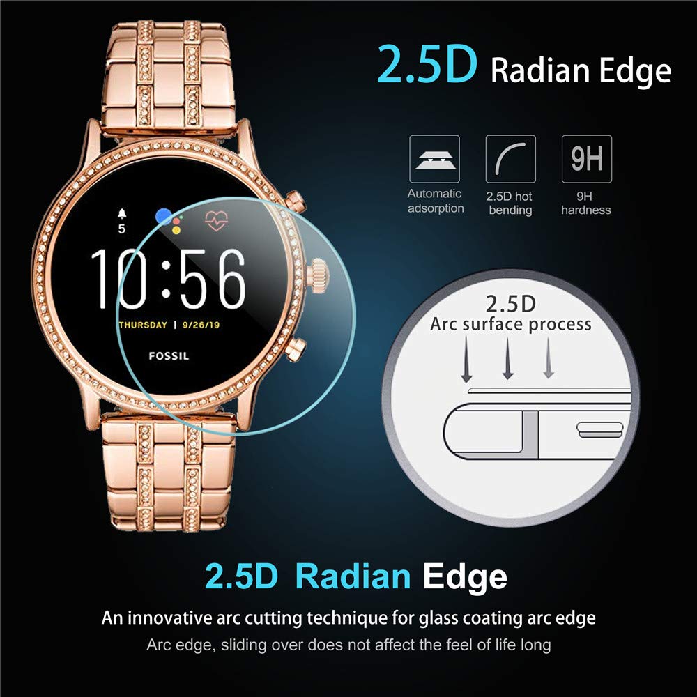 6用スクリーンプロテクター,マスク用強化ガラス,スマートウォ - Fossil Watches Smartwatch Gen 5 のレビューと価格