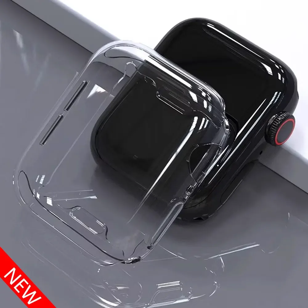 Apple Watch用シリコンスクリーンプロテクター,バン - Iwatch Smartwatch Series 7 のレビューと価格