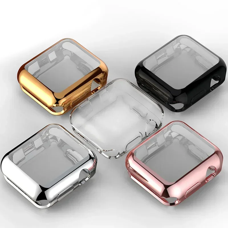 Apple Watch用シリコンスクリーンプロテクター,バン - Iwatch Smartwatch Series 7 のレビューと価格