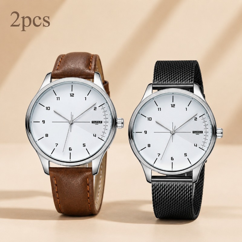 2 個 YAZOLE メンズ ビジネスウォッチ ファッション - Smartwatch Watches Best Gift For Men のレビューと価格
