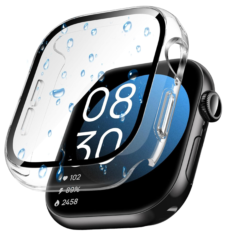 ガラス+ケース Apple Watch 44mm 40mm  - Iwatch Smartwatch Series 7 のレビューと価格