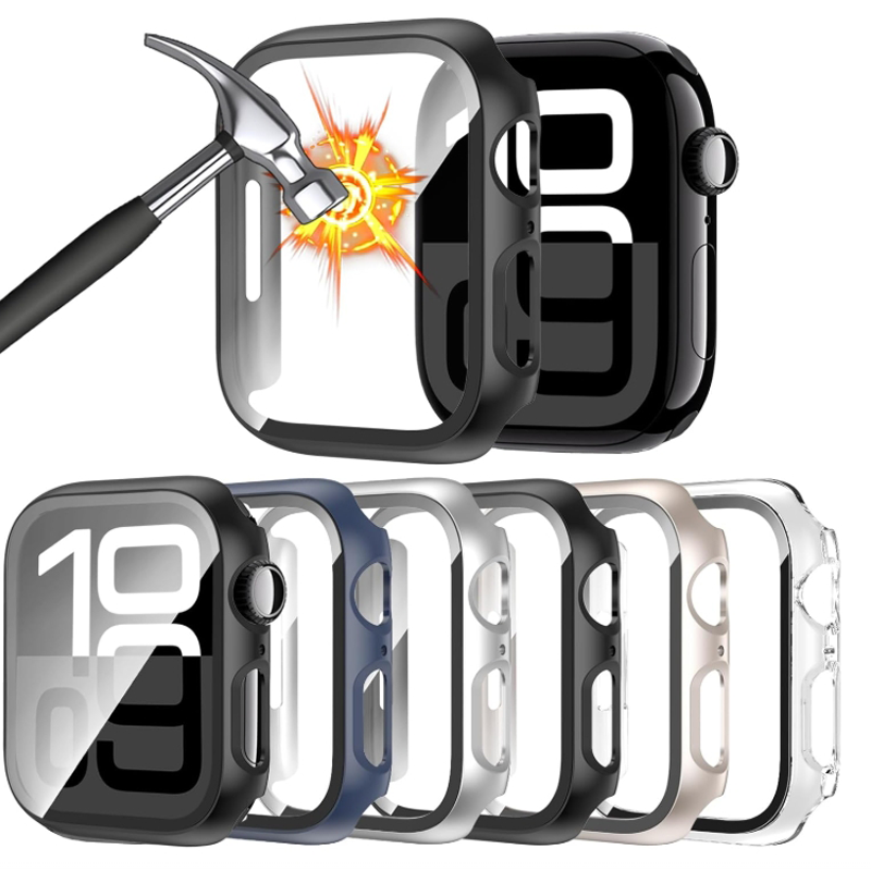 ガラス+ケース Apple Watch 44mm 40mm  - Iwatch Smartwatch Series 7 のレビューと価格