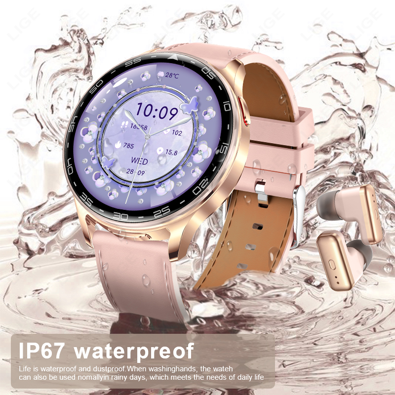 2 で 1 TWS ヘッドセットスマートウォッチ女性 1.3 - Smartwatch Noise Watches For Women のレビューと価格