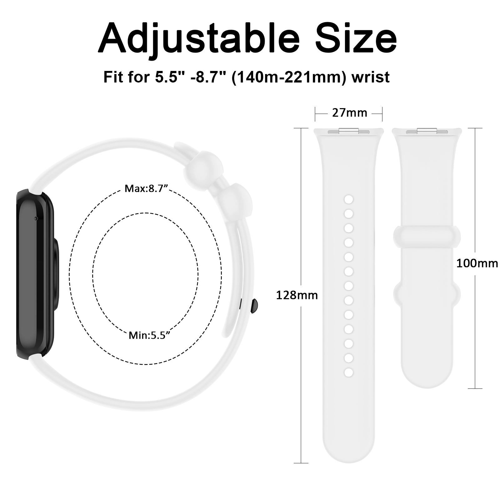 シリコンストラップ Xiaomi Mi スマートバンド 8/ - Tag Watches Smartwatch のレビューと価格