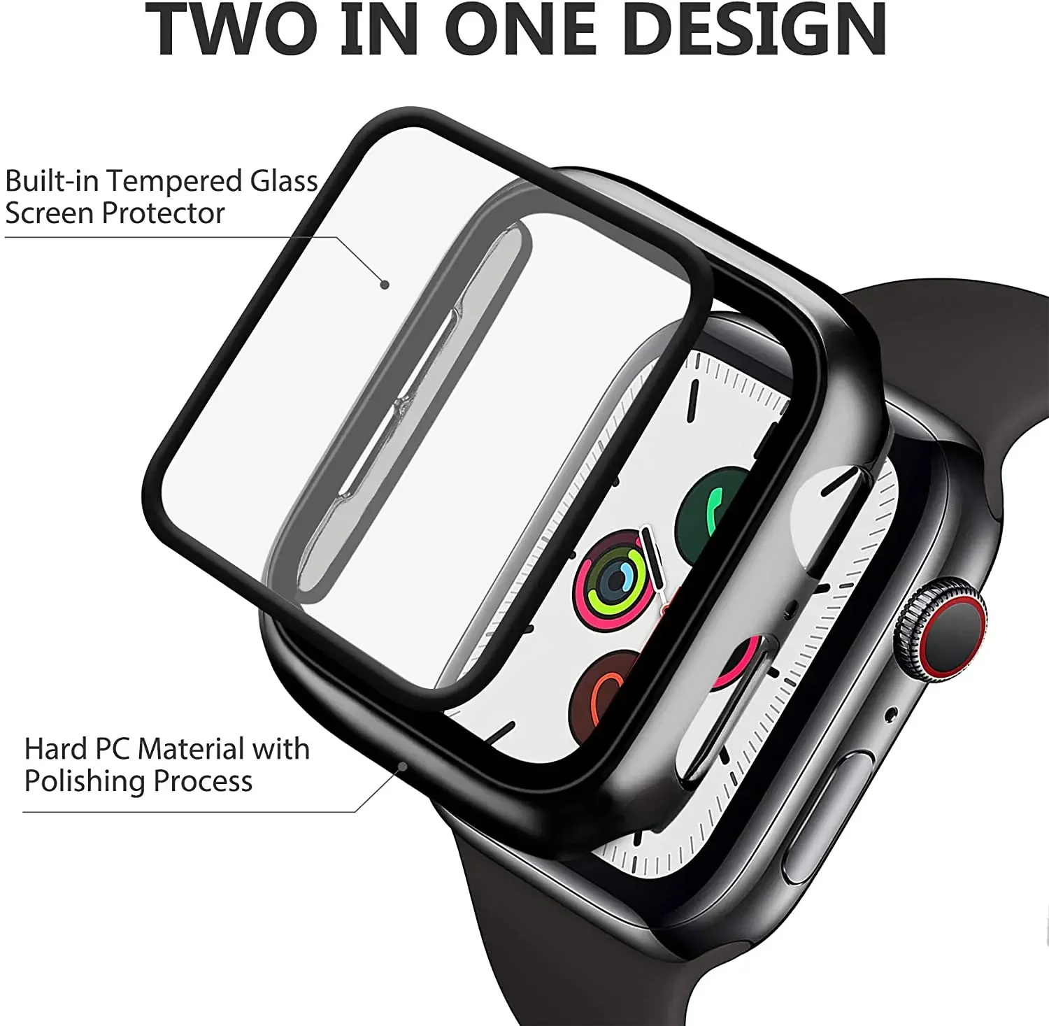 強化ガラス + カバー Apple Watch 9 8 41 - Iwatch Smartwatch Series 7 のレビューと価格