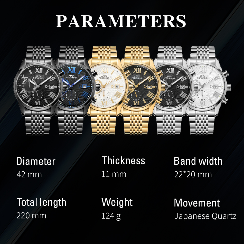 フォーシニング AF2502S 高級ブランド メンズ ビジネ - Smartwatch Watches Brands For Men のレビューと価格