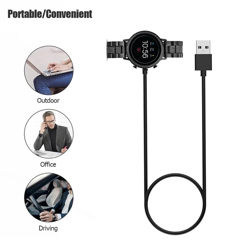 1 メートル USB 磁気急速充電器ドック化石世代 6/化石 - Fossil Watches Smartwatch Gen 5 のレビューと価格