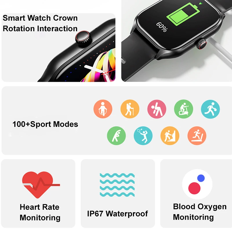 Awei H21 多機能スマートウォッチ男性女性 Bluet - Smartwatch Online Watches For Men のレビューと価格