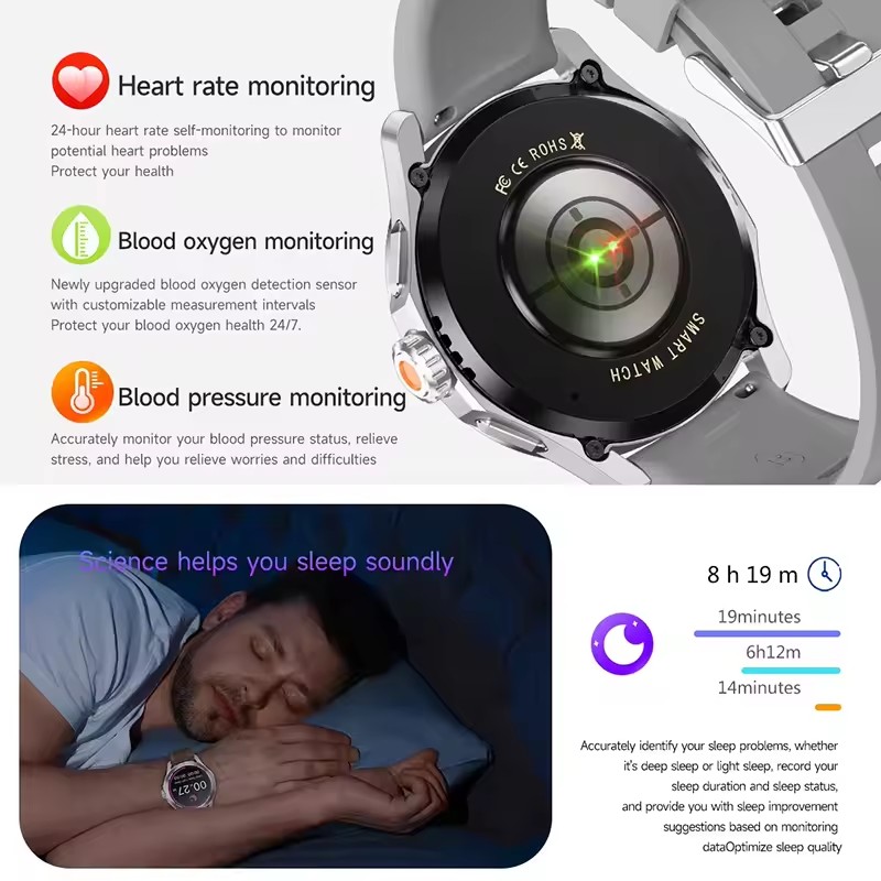 GUHUAVMI NFC スマートウォッチ メンズ AMOL - Smartwatch Watches Brands For Men のレビューと価格