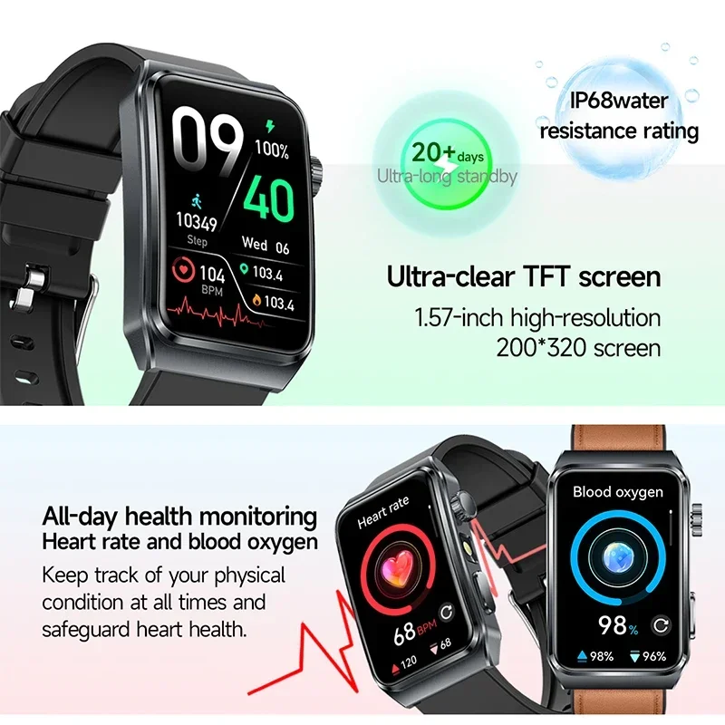 2026年新型ECG+PPG健康分析スマートウォッチ 体脂肪 - Watch Display Pillow のレビューと価格