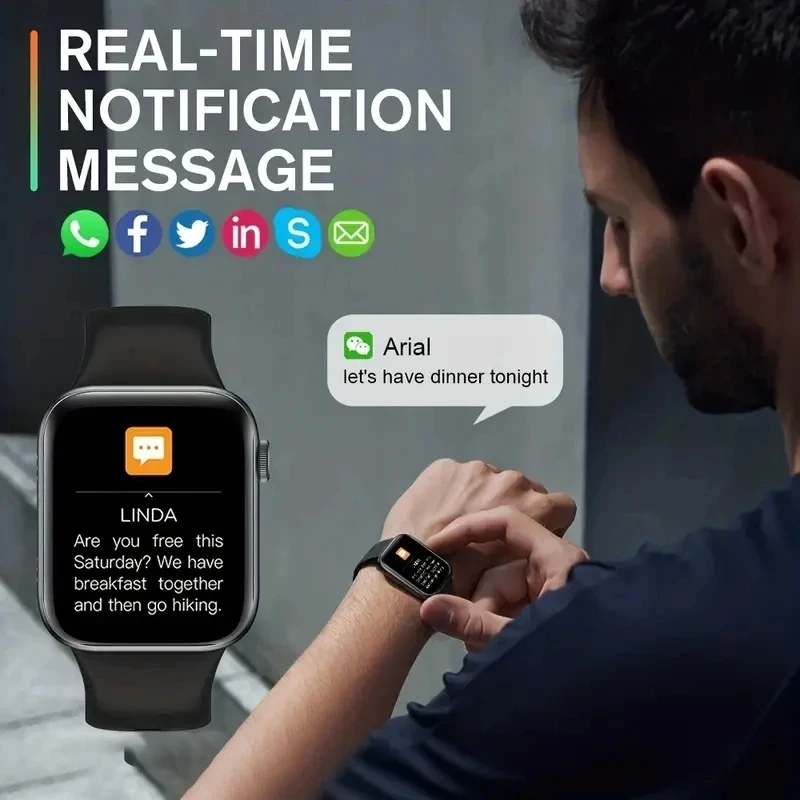 2025 新しいスマートウォッチ男性 Android IOS - Watch Display Pillow のレビューと価格